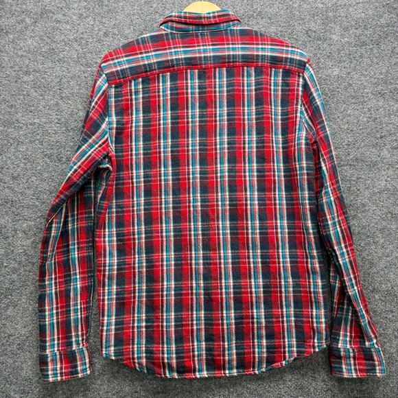 Denim Supply Ralph Lauren Flannel Shirt Men's M al Plaid Long Sleeve Pockets - Picture 8 of 10